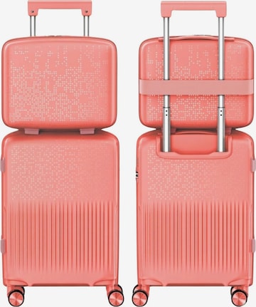 4FLY Kofferset 'Pixel' in Orange: Vorderseite