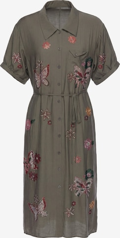 faina Shirt dress 'Glow' in Green: front