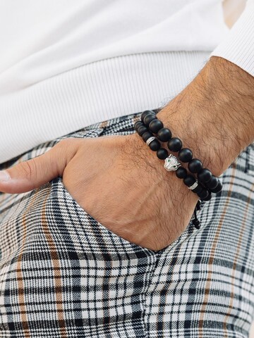 GT Collection Bracelet 'Leopard Head' in Black