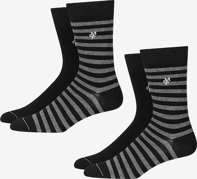 Marc O'Polo Bodywear Freizeitsocken ' 4-Pack Ringel ' in grau / schwarz, Produktansicht