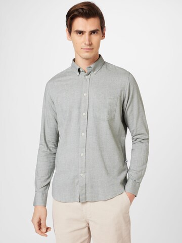 Coupe regular Chemise 'Jay 3.0' minimum en gris : devant