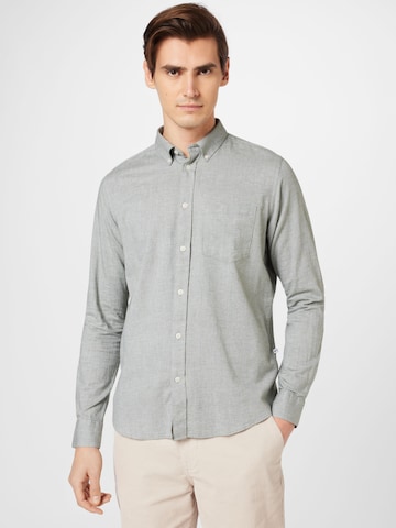 Coupe regular Chemise 'Jay 3.0' minimum en gris : devant