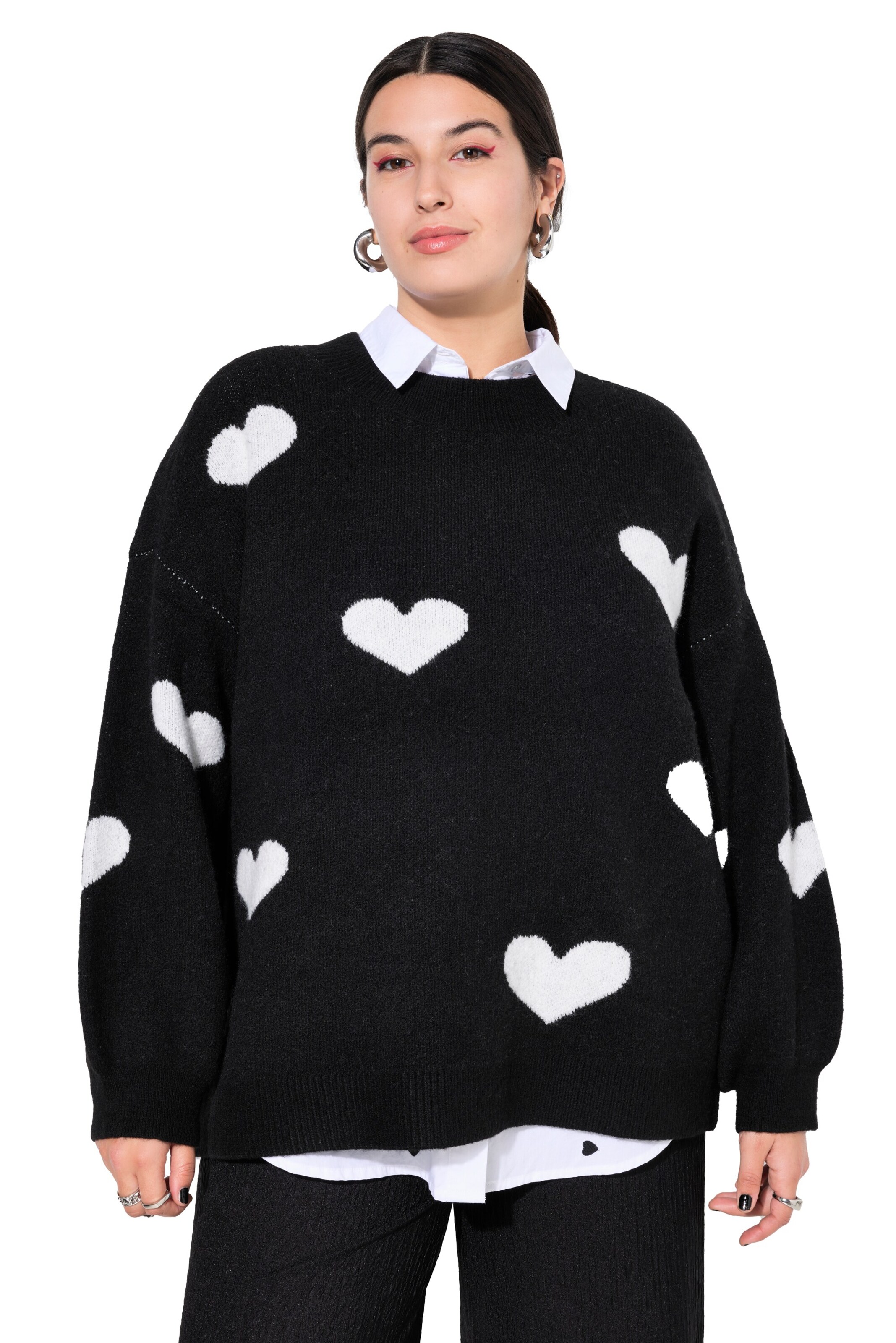 Studio Untold Pullover in Schwarz: Vorderseite