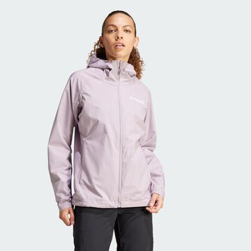 ADIDAS TERREX Outdoor Jacket in Purple: front