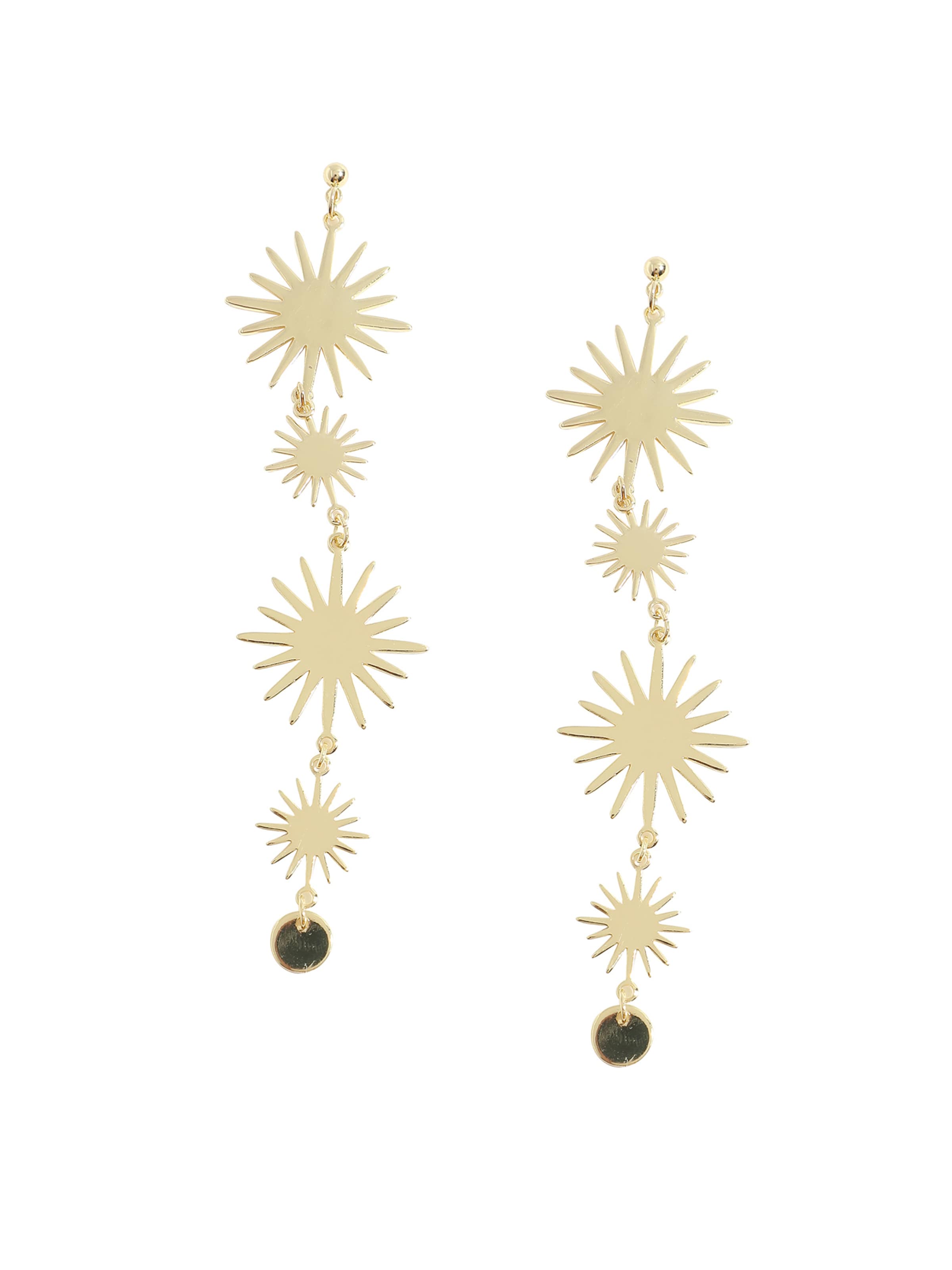 SOHI Ohrringe ' Haidee ' in Gold: Vorderseite