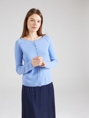 rosemunde Gebreid vest in Blauw: voorkant