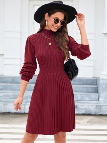 Yesfashion Gebreide jurk in Rood