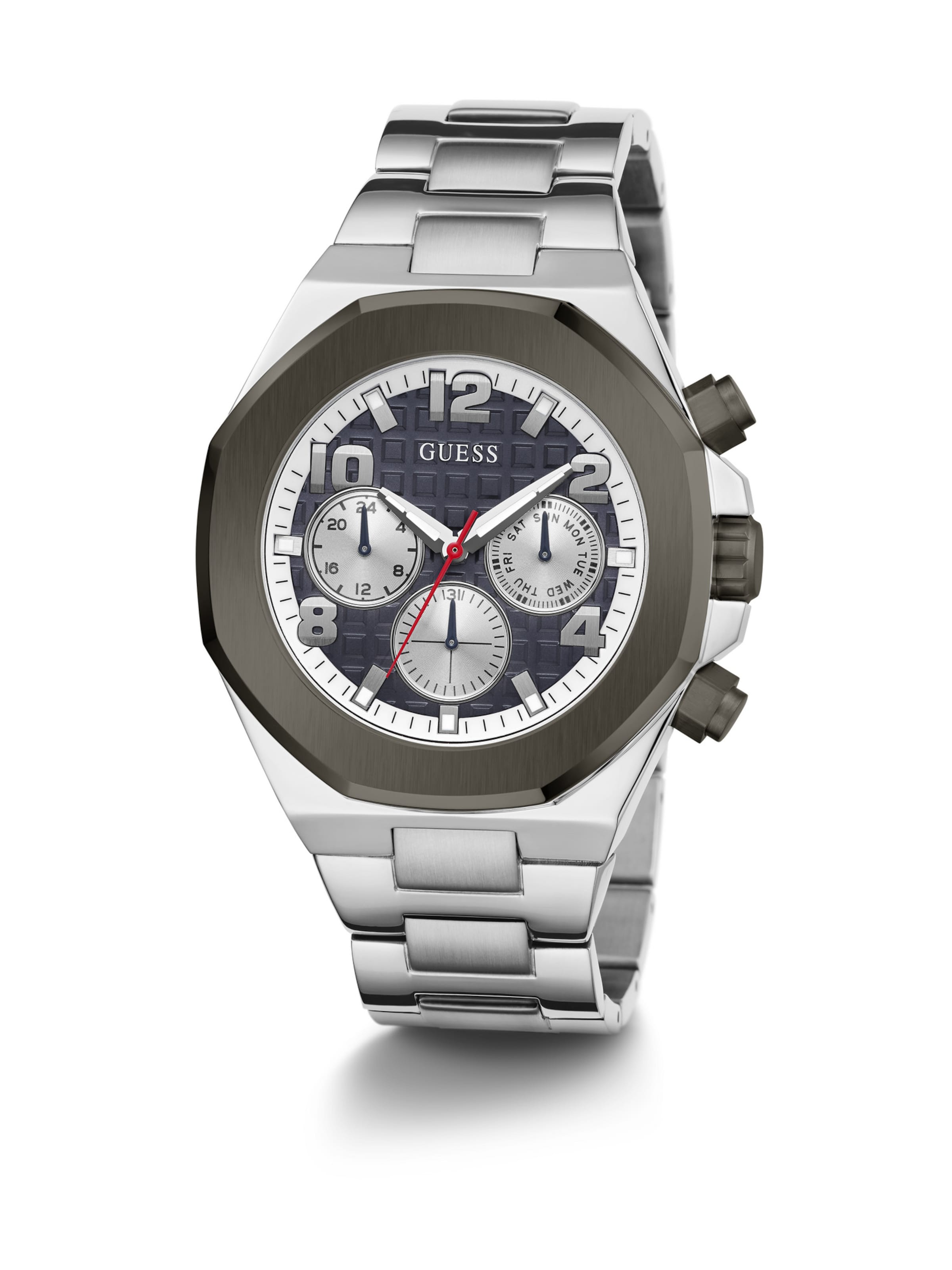 GUESS Analog watch 'Empire' in Silver