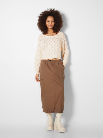 Bershka Pullover in Beige