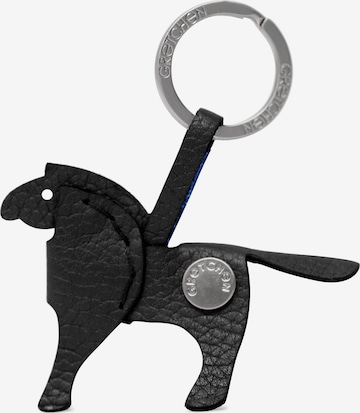 Gretchen Schlüsselanhänger 'Pony' in Schwarz: Vorderseite