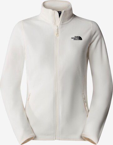 THE NORTH FACE Athletic Fleece Jacket '100 Glacier' in White: front