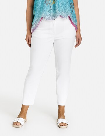 SAMOON Slimfit Jeans 'Betty' i hvid: forside
