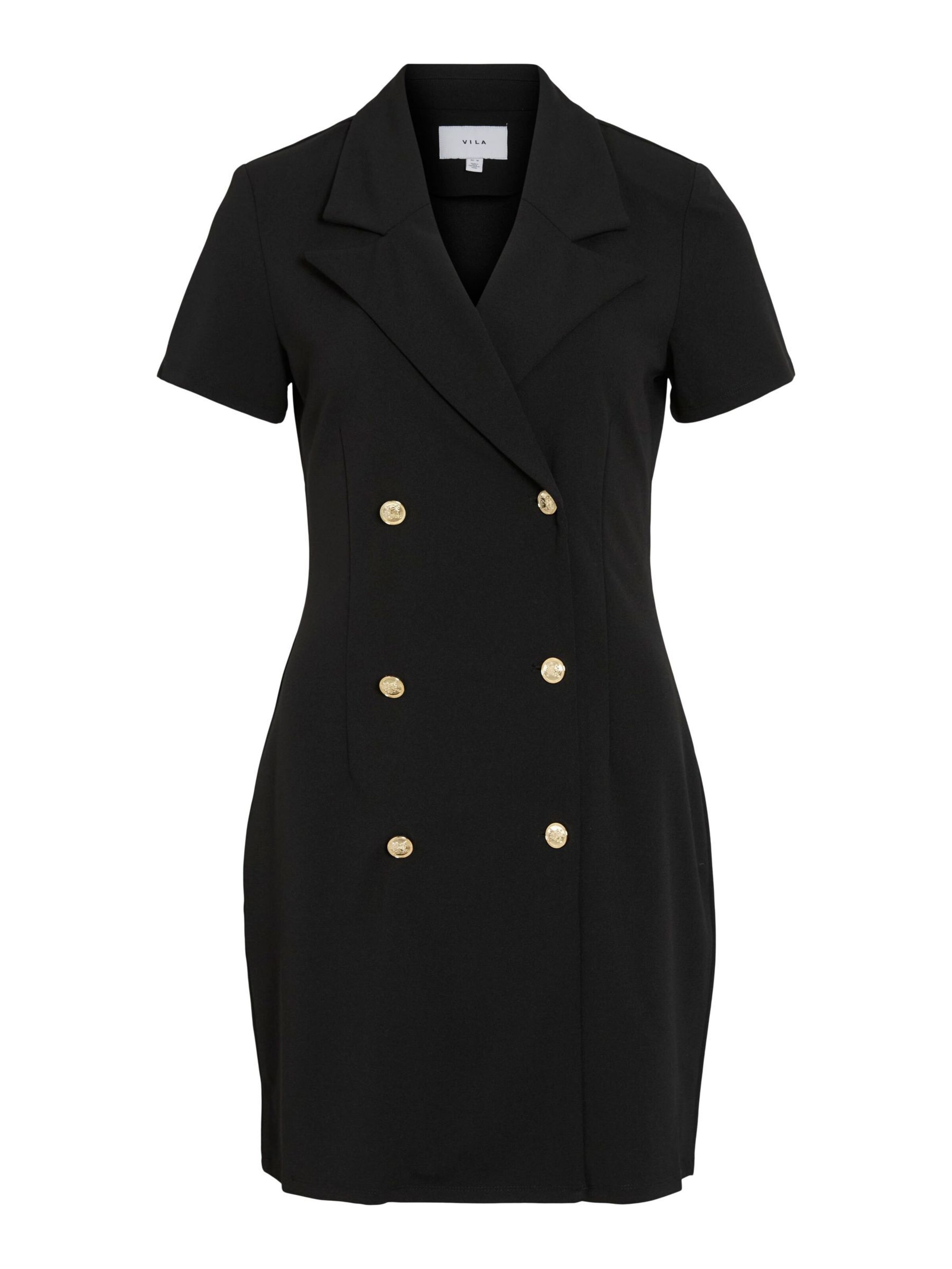 VILA - Vestido en negro: frente