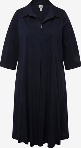 Ulla Popken Shirt Dress in Blue: front