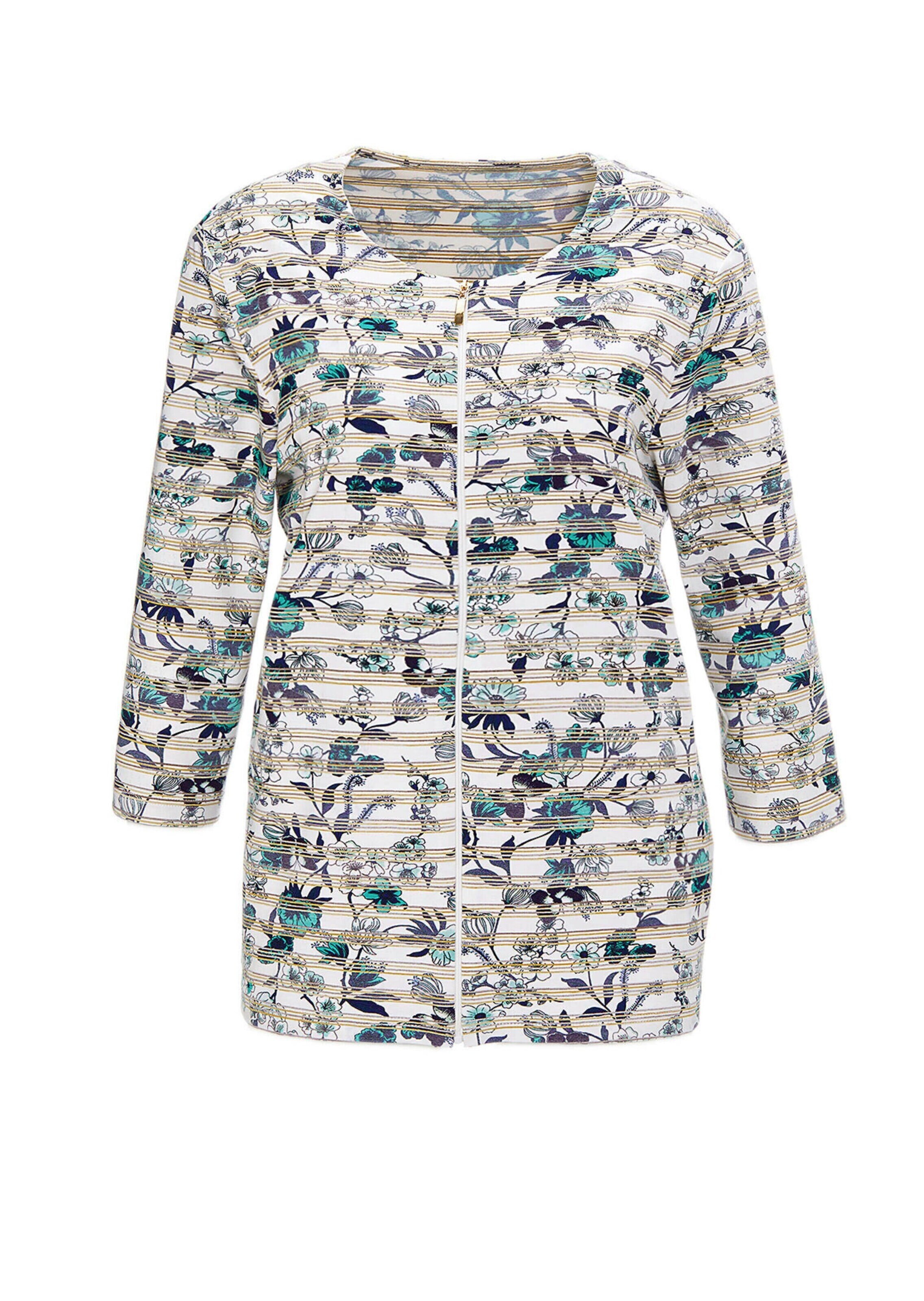 Veste de survêtement Goldner en blanc : devant