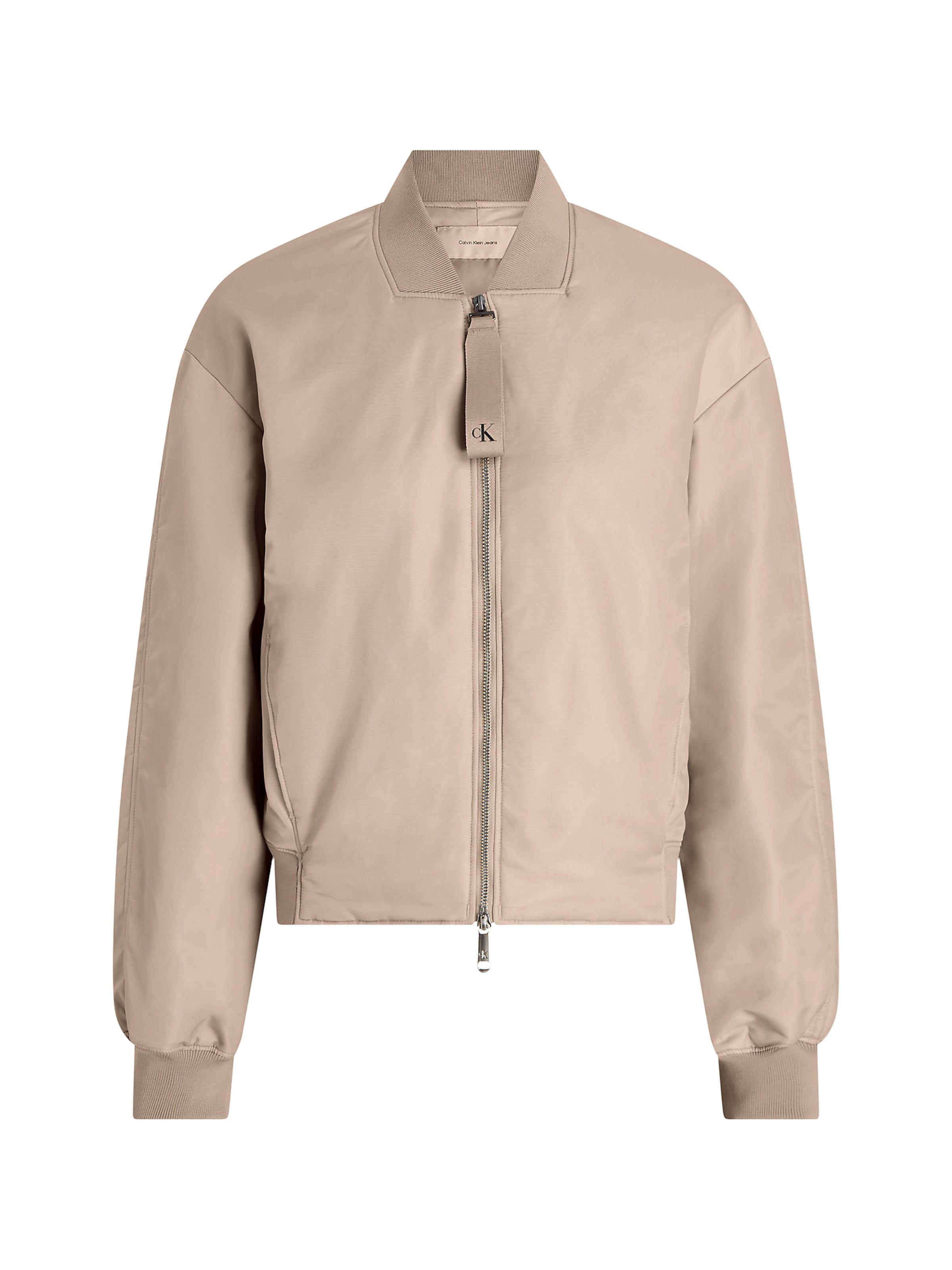 Calvin Klein Jeans Tussenjas in Beige: voorkant