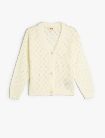 Koton Knit Cardigan in Beige: front