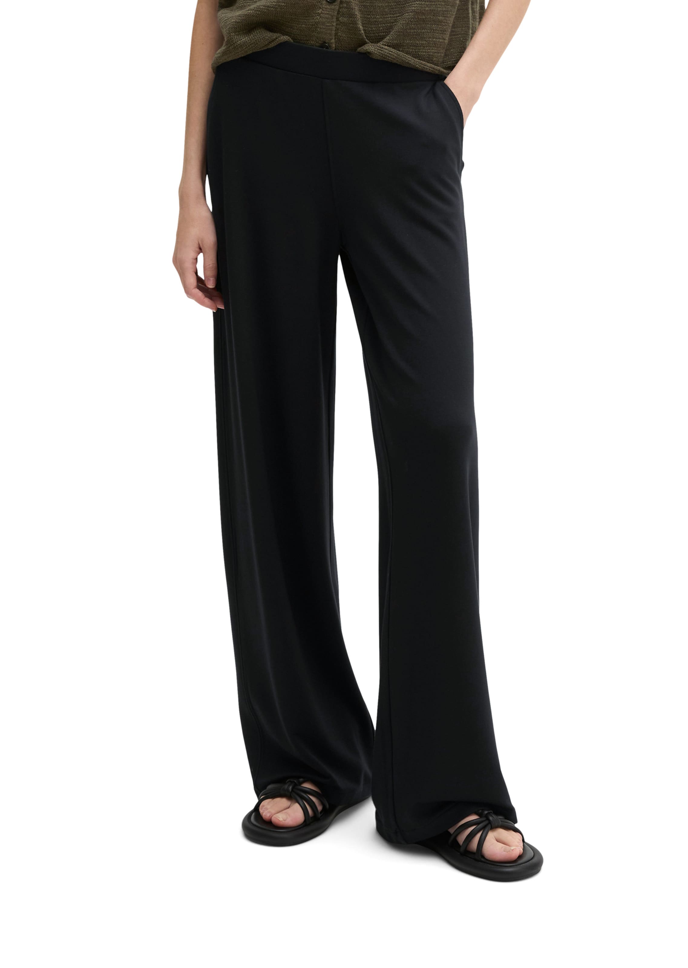 Marc O'Polo Loosefit Hose in Schwarz: Vorderseite