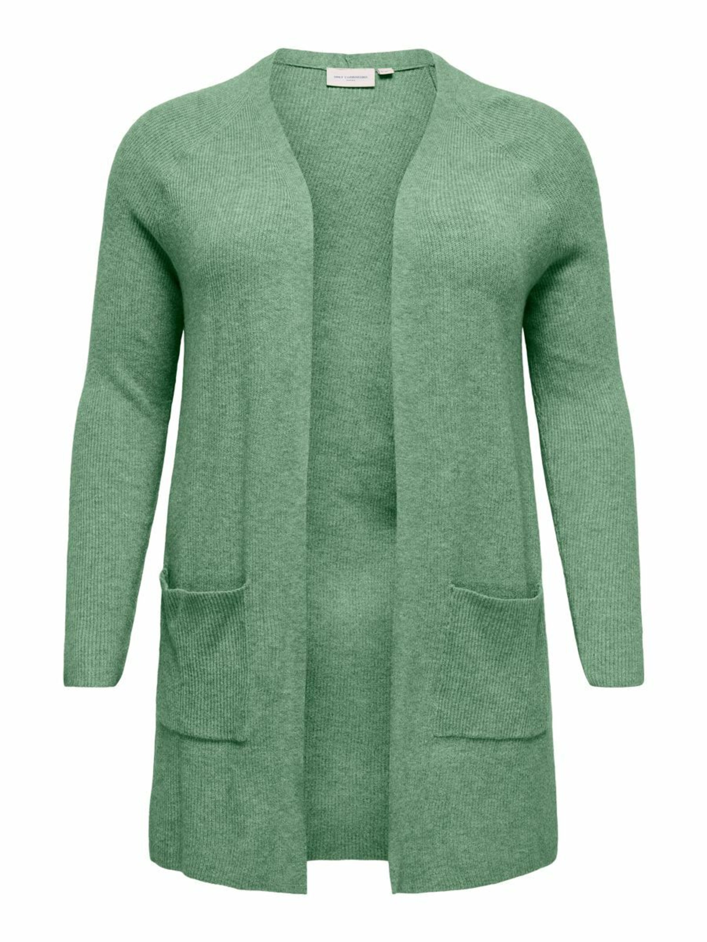 Frauen Pullover & Strick ONLY Carmakoma Strickjacke in Grün - UN86104 Frauen Pullover & Strick ONLY Carmakoma Strickjacke in Grün - UN86104