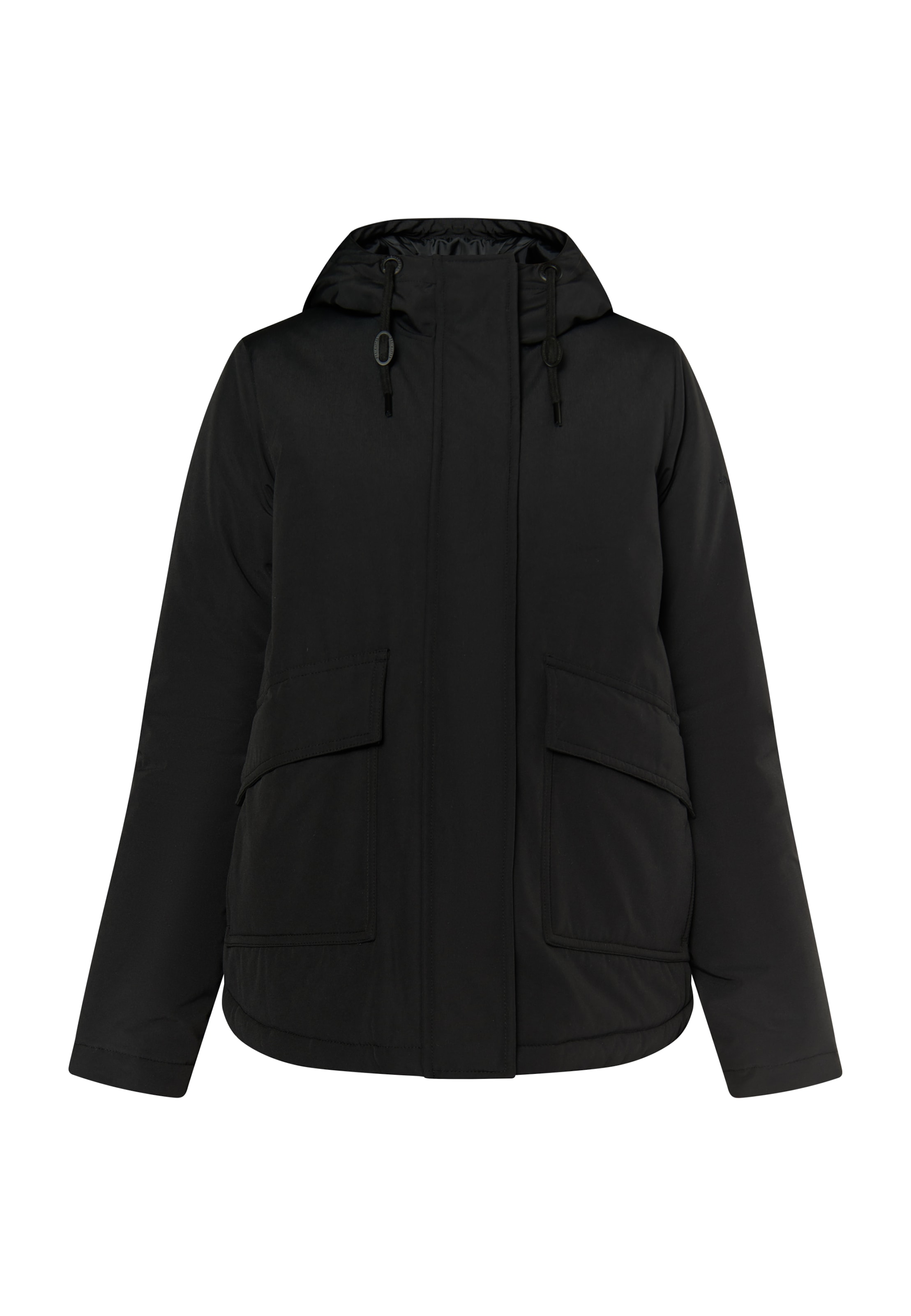 DreiMaster Klassik Winterjacke 'Arctic' in Schwarz: Vorderseite