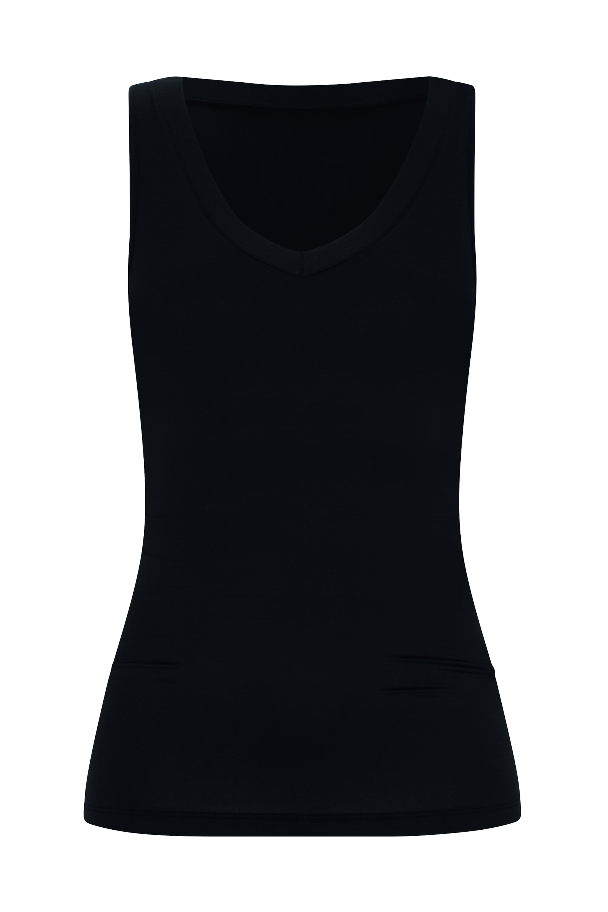 Mey Top in Schwarz: Vorderseite