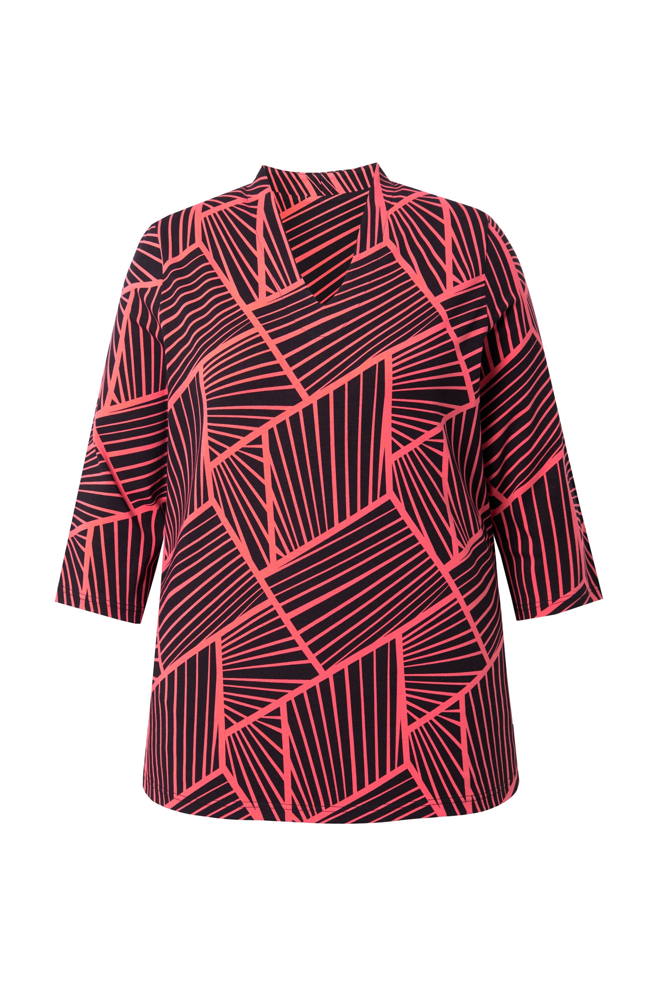Ulla Popken Blouse in Rood: voorkant