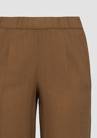 s.Oliver Wide Leg Hose in Braun