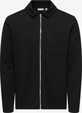 Only & Sons Sweatjakke 'ONSNEWKODYL' i sort: forside
