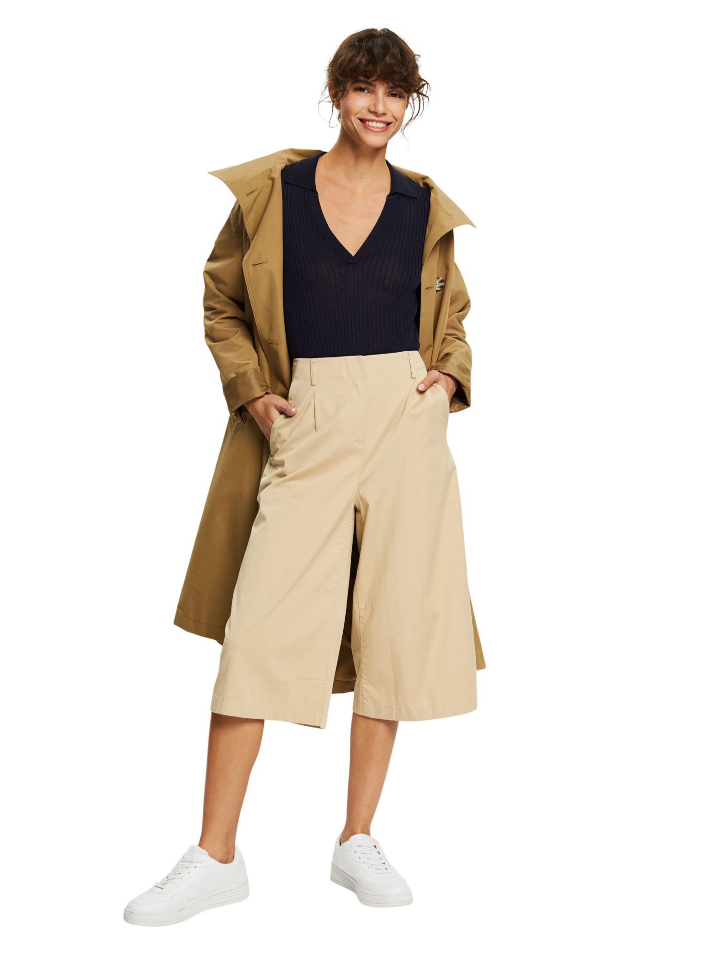 Frauen Große Größen ESPRIT Hose in Sand - MU19117 Frauen Große Größen ESPRIT Hose in Sand - MU19117