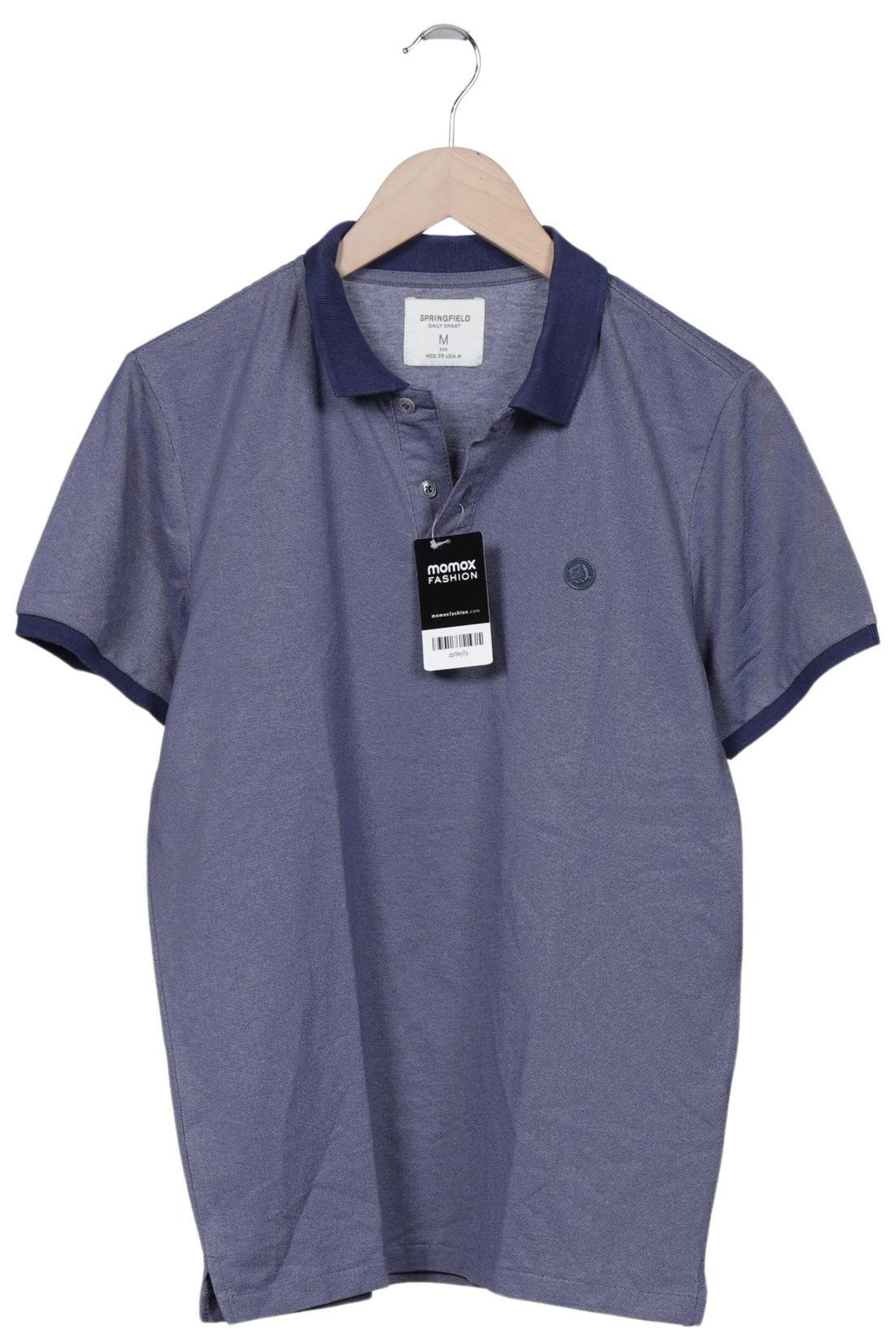 Springfield Poloshirt M in Blau: Vorderseite