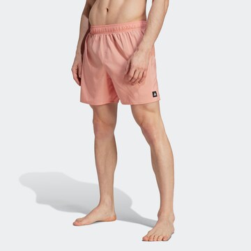 ADIDAS SPORTSWEAR Athletic Swim Trunks in Orange