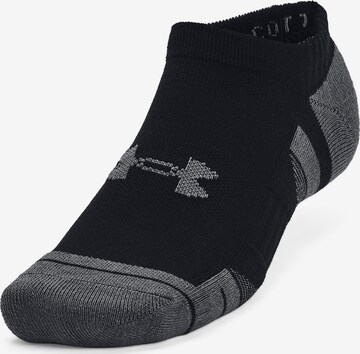 UNDER ARMOUR Athletic Socks 'Performance' in Black: front