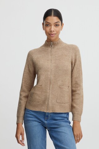 b.young Knit Cardigan 'MARTINE' in Beige: front