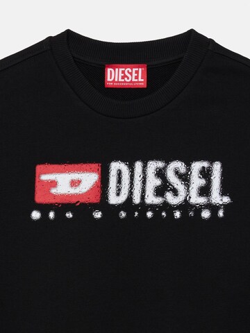 DIESEL Sweatshirt 'SDROPS OVER' in Schwarz