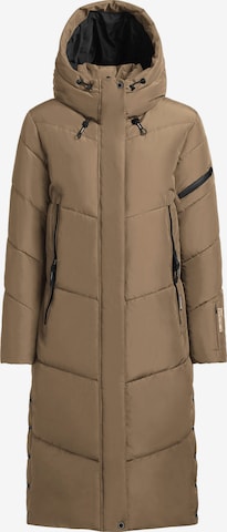 khujo Mantel ' SONJE6 ' in Braun: Vorderseite