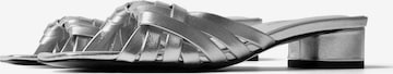 Mule 'SMELLS LIKE SPIRIT' L37 HANDMADE SHOES en argent : devant