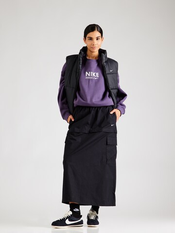 Nike Sportswear Sweatshirt in Purple