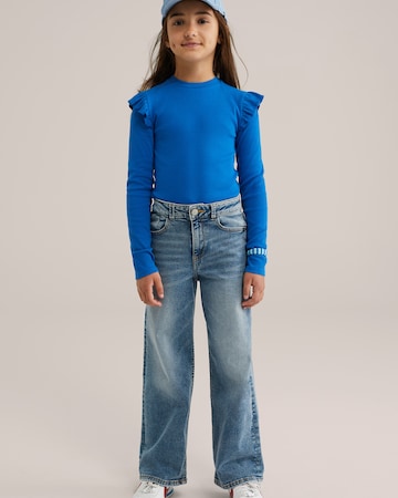 T-Shirt WE Fashion en bleu
