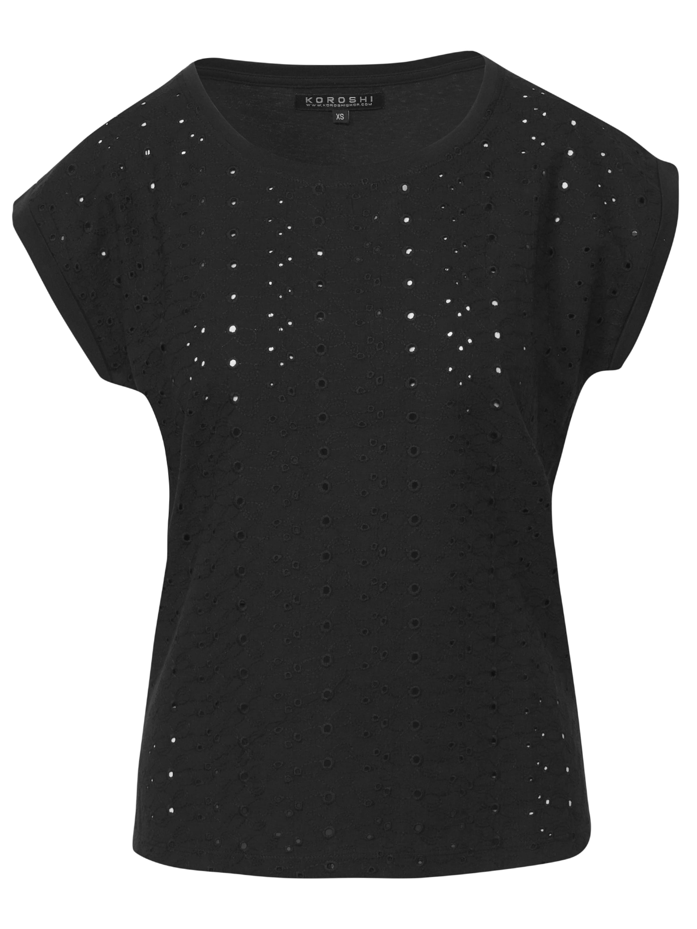 Tricou de la KOROSHI pe negru: față