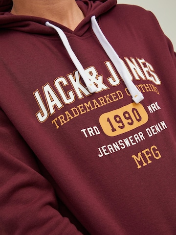 JACK & JONESSweater majica 'Tamp' - crvena boja