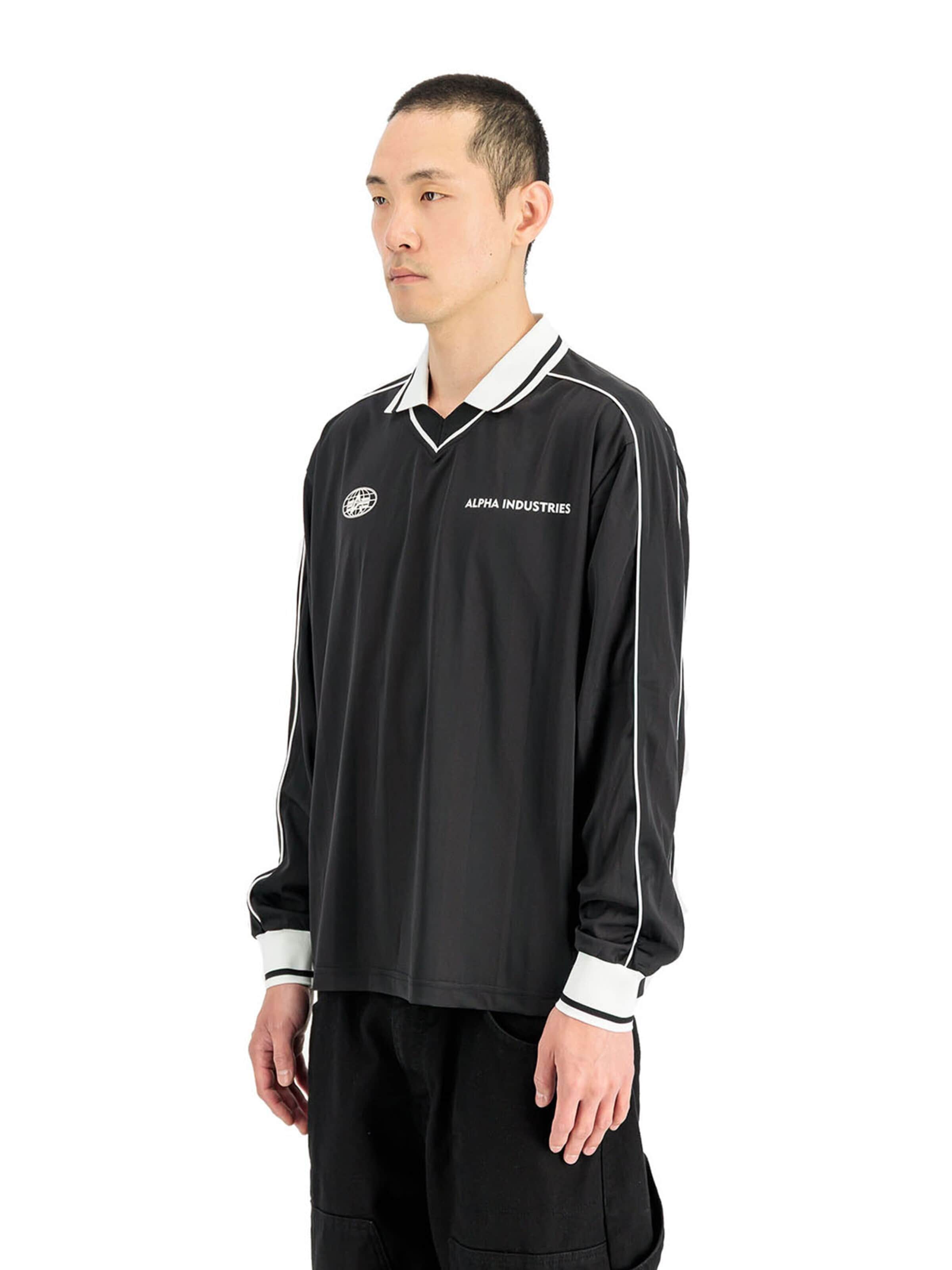 Tricou de la ALPHA INDUSTRIES pe negru: față