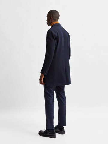 SELECTED HOMME Between-Seasons Coat 'Hagen' in Blue