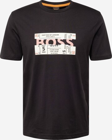 BOSS Shirt 'Bossticket' in Zwart: voorkant