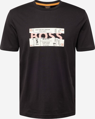 BOSS Orange Camiseta 'Bossticket' en rosa / negro / blanco, Vista del producto