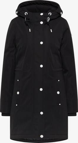 DreiMaster Maritim Winter Coat in Black: front