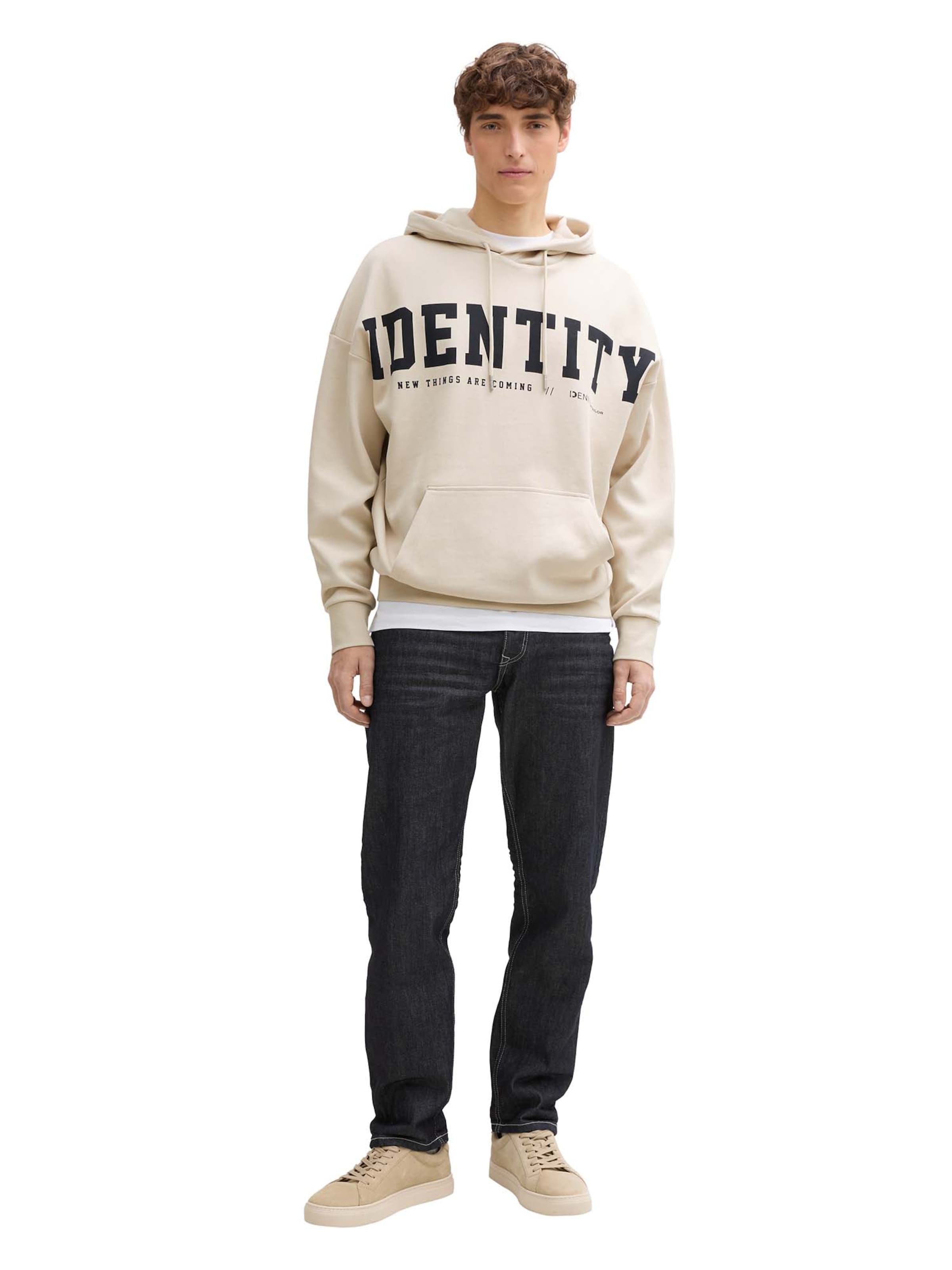 TOM TAILOR DENIM Sweatshirt in Beige