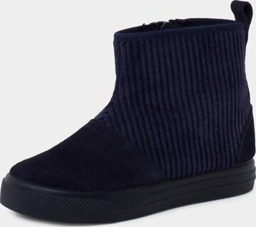 Pisamonas - Bota em azul: frente