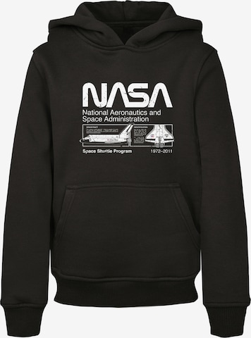 F4NT4STIC Sweatshirt 'NASA Classic Space Shuttle' in Black: front