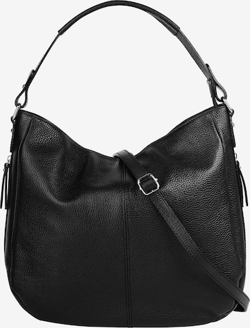 Cabas Cluty en noir : devant