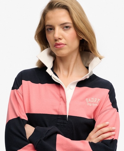 Superdry & Co Poloshirt 'Heritage' in marine / pitaya / weiß, Produktansicht